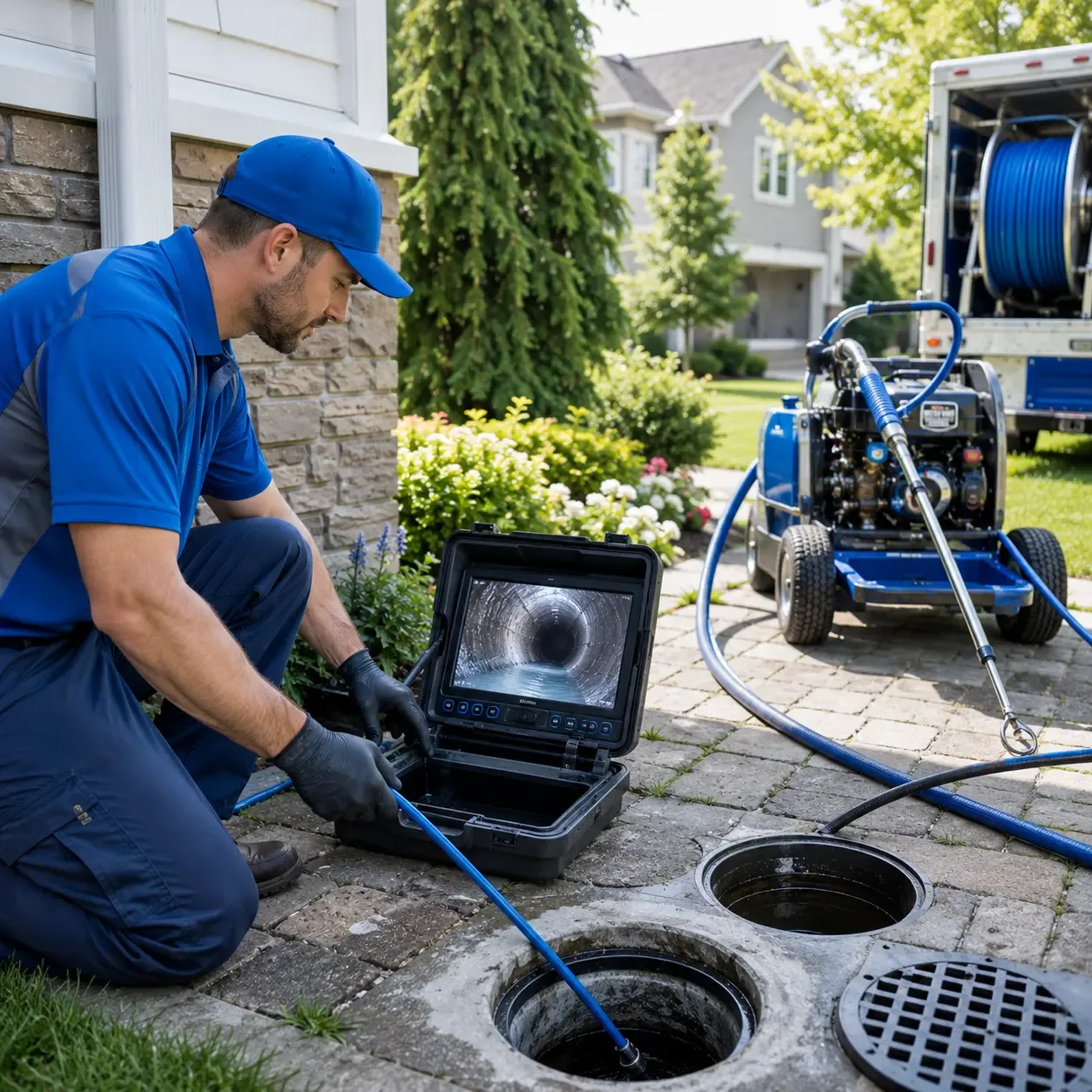 Outdoor drain cleaning professionals serving Bynum, TX